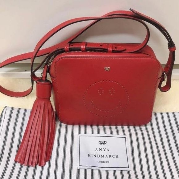 Anya hindmarch smiley crossbody bag